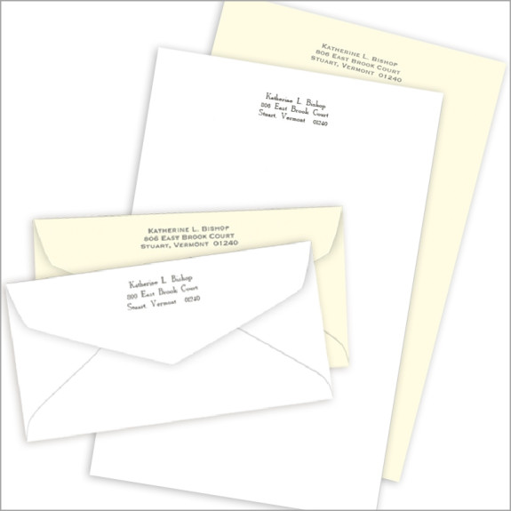Laid Mark Vellum Stationery