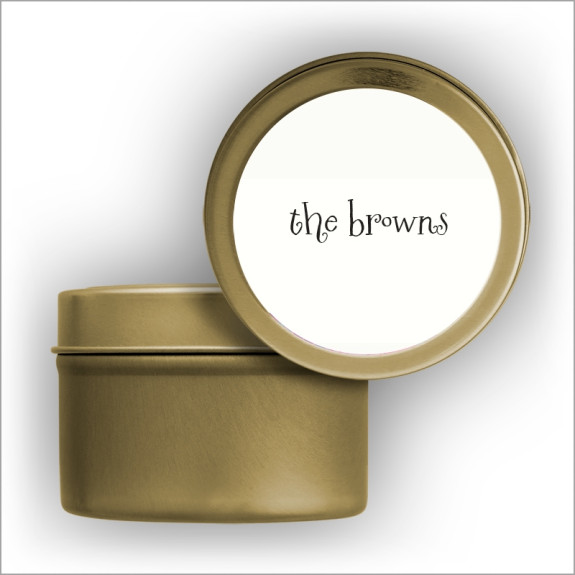Lively Trees Address Labels Tin
