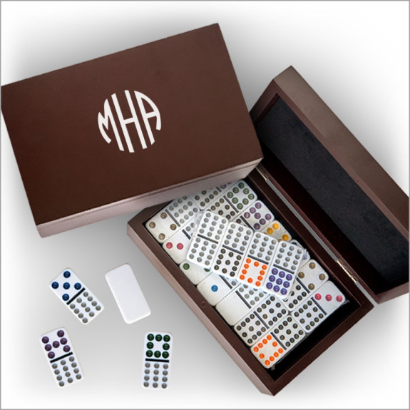 Dominoes Set - Monogram