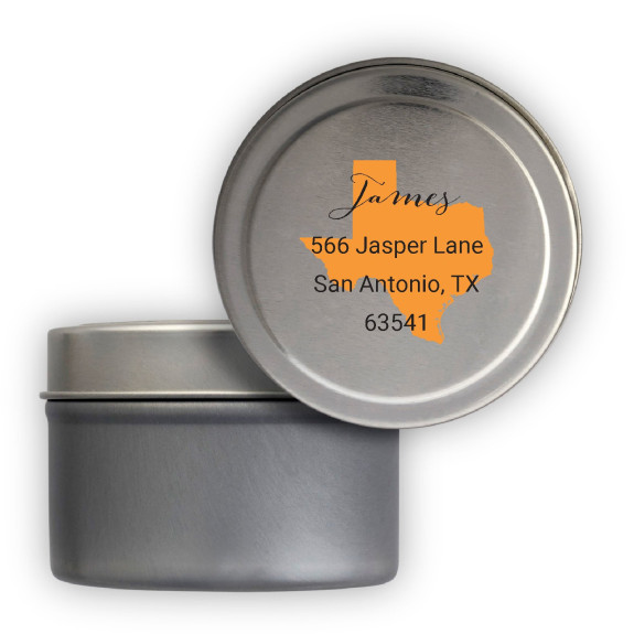 State-ly Labels Tin