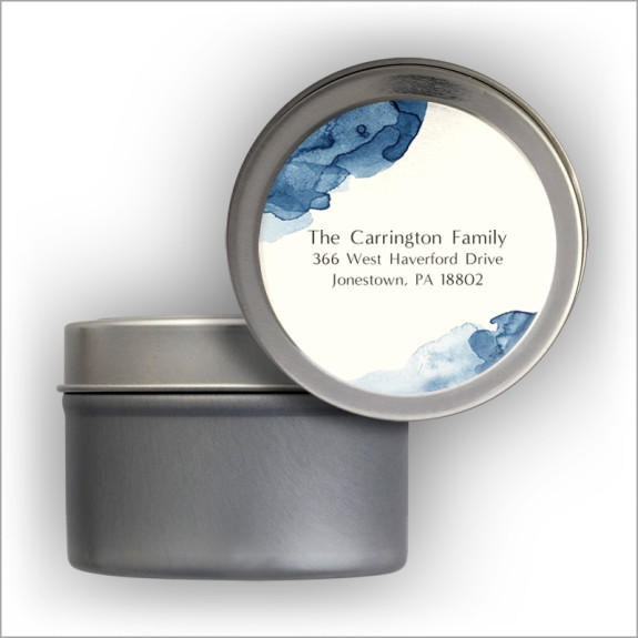 Watercolor Label Tin