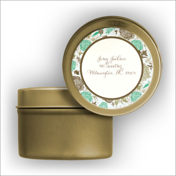 Emerson Return Address Labels Tin
