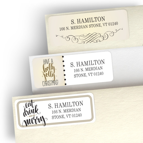 Holly Jolly Christmas Address Label