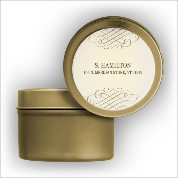 Holly Jolly Christmas Label Tin