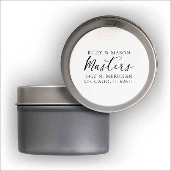 Masters Square Labels Tin