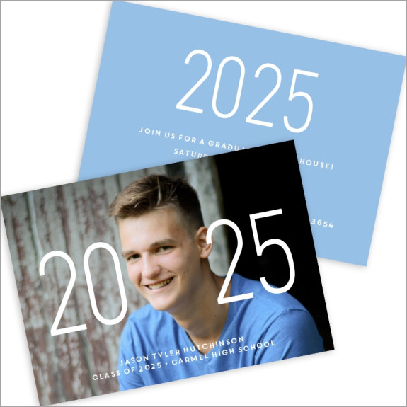 Graduation Year Photo Card Invitation