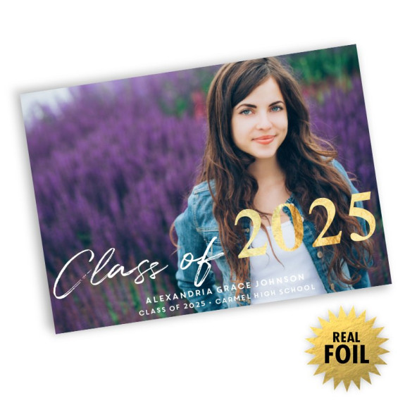 Class Of…Foil Photo Card