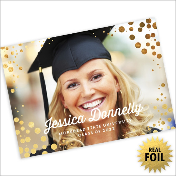 Foil Bubbles Photo Card