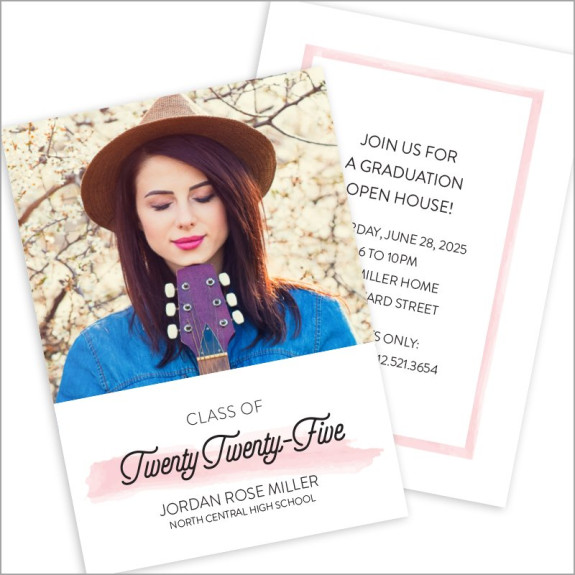 Class of... Brushstroke Invitation