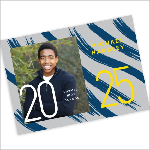 Painted Swash Graduation Announcement 