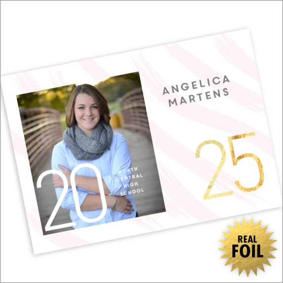 Graduation Year Foil Photo Card