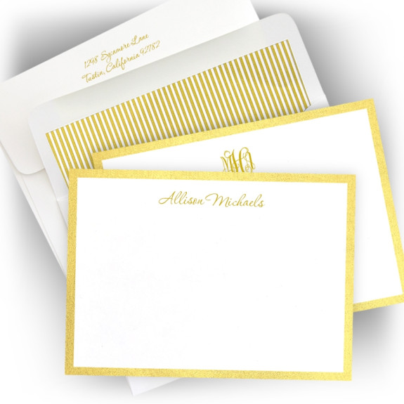Wide Gold Metallic Bordered CRC