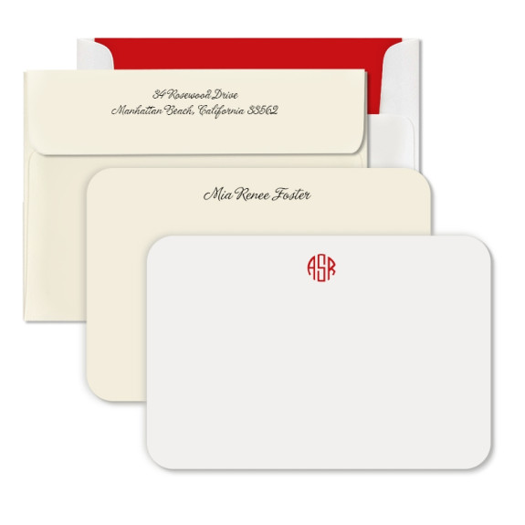 Rounded Hampton Correspondence Cards