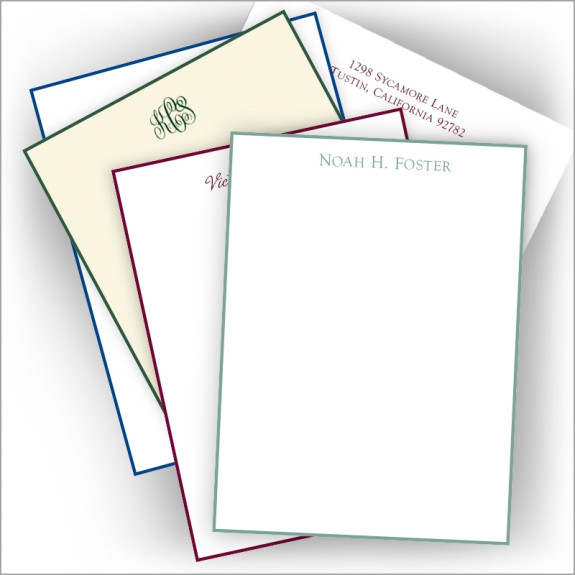 Hand Bordered Sheets