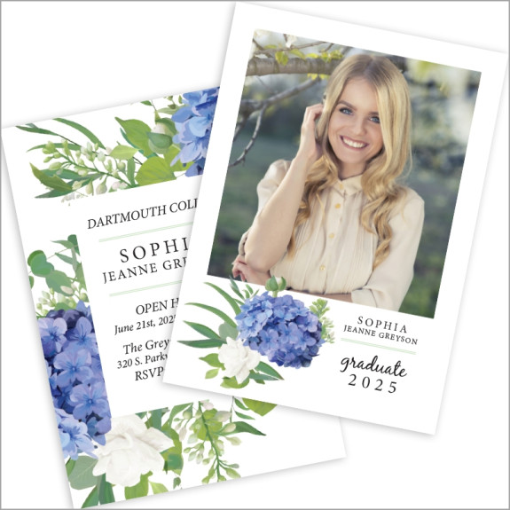 Pansy Graduation Invitation