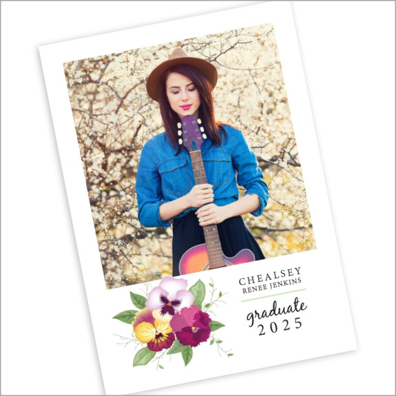 Hydrangea Graduation Invitation