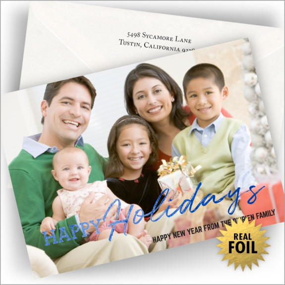 Wayward Holidays With Foil Holiday Photocard