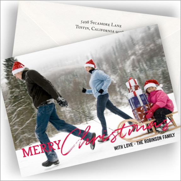 Wayward Christmas Holiday Photocard