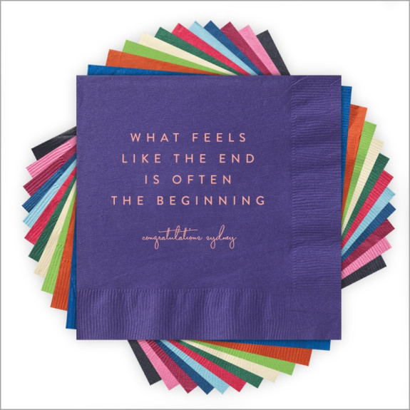 Often The Beginning... - Letterpress Napkins