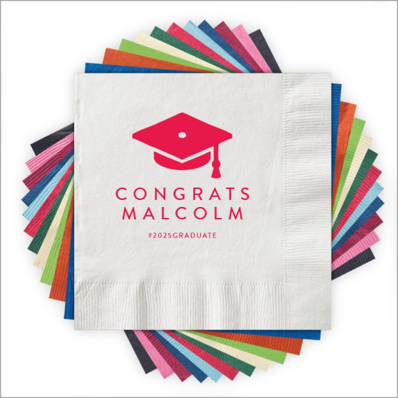 Congrats Cap - Letterpress Napkins