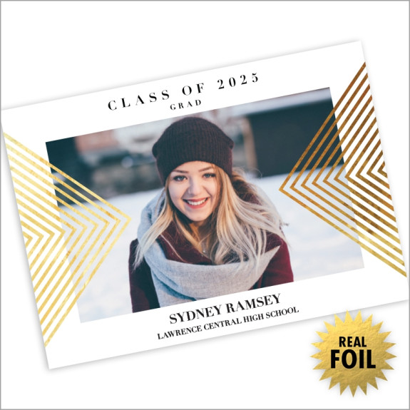 Duplicity Foil Graduation Announcement
