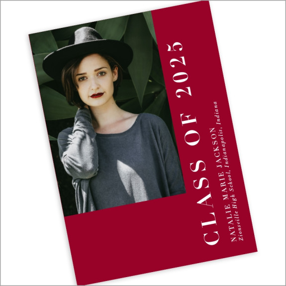 Color Block Graduation Announcement