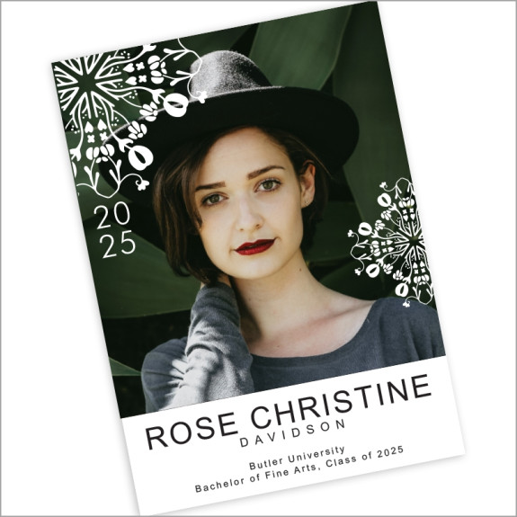 Folk Bursts Graduation Announcement