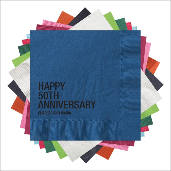 Bold Print Cocktail Napkins