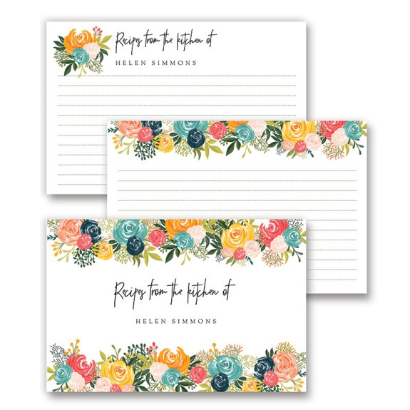 Summer Garden Recipe Cards