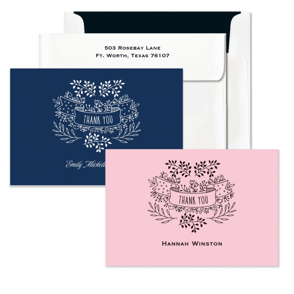 Emily Thank You Fold Notes