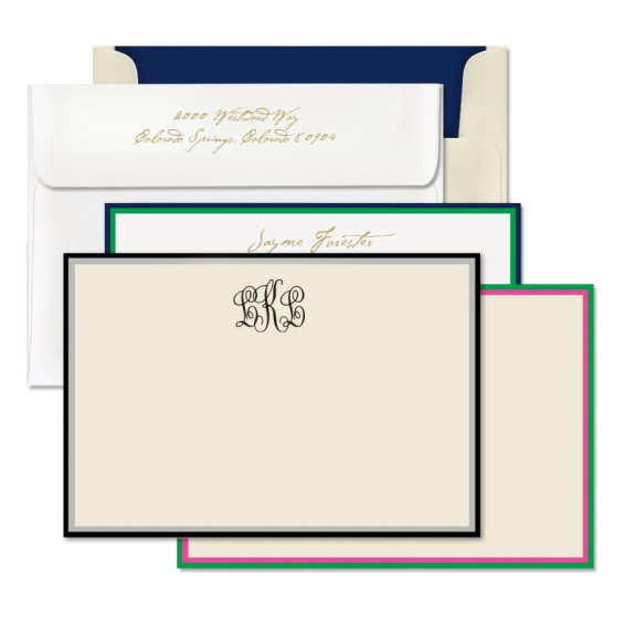 Colorful Double Bordered Cards 