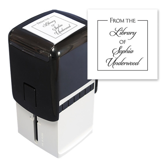 Book Label Square Stamper