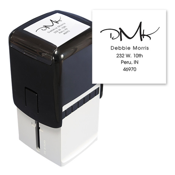 Modern Monogram Square Stamper