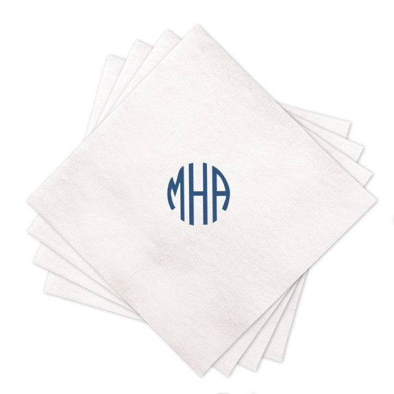 Premium Linen-Like Buffet Napkins with Monogram