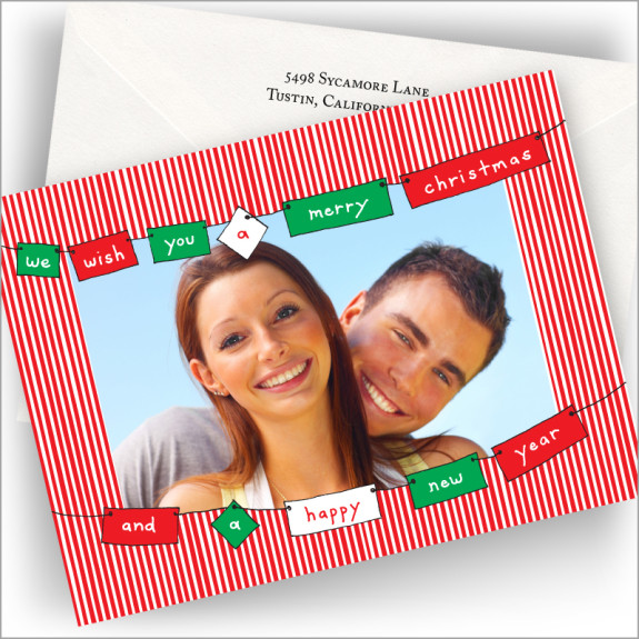 We Wish You Banner Photo Cards