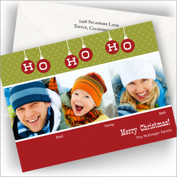 Hanging Ho Ornaments Photocards