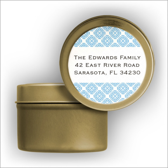 Marrakesh Sky Collection Labels Tin - Gold