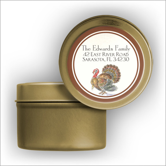 Wild Turkey Labels Tin