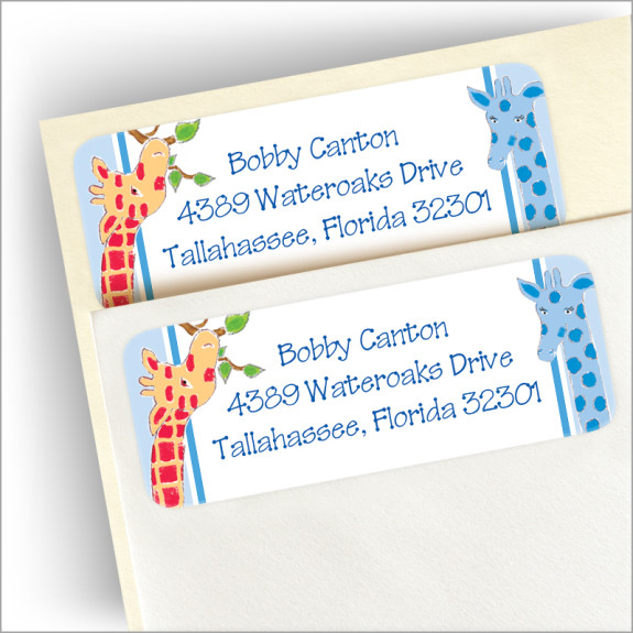 A Boy's View Address Labels