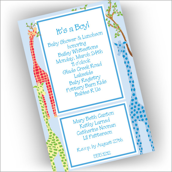 A Boy's View Invitations