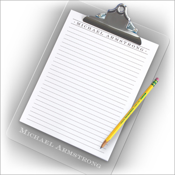 Acrylic Clipboard and Memo Set