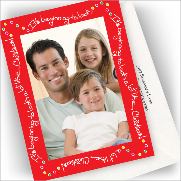 Beginning to look... Photo Cards - Vertical