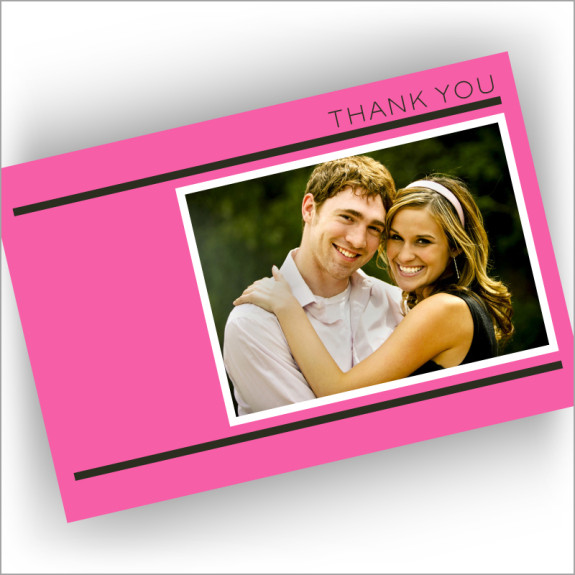 Between the Lines Photo Thank You Cards
