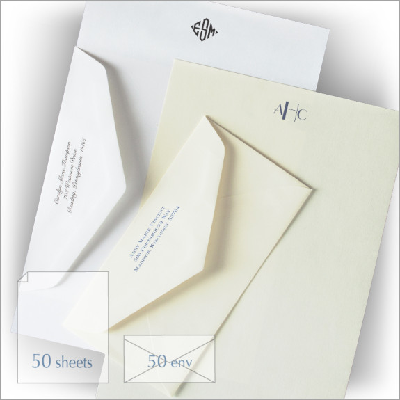 Business Favorite Monarch Box - Qty 50 - Monogram