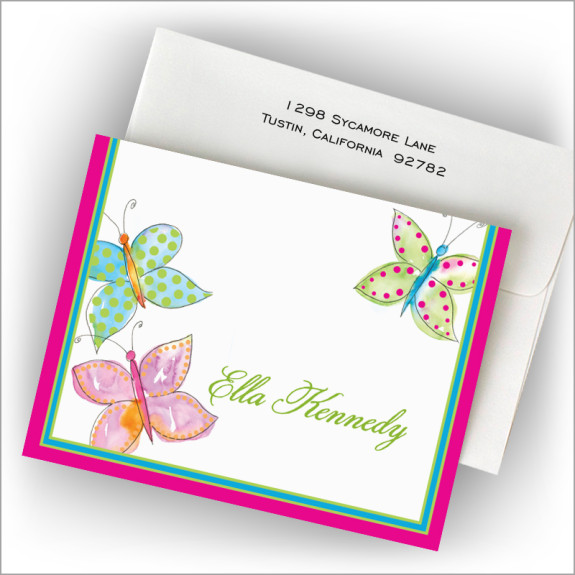 Butterfly Wash Fold Note