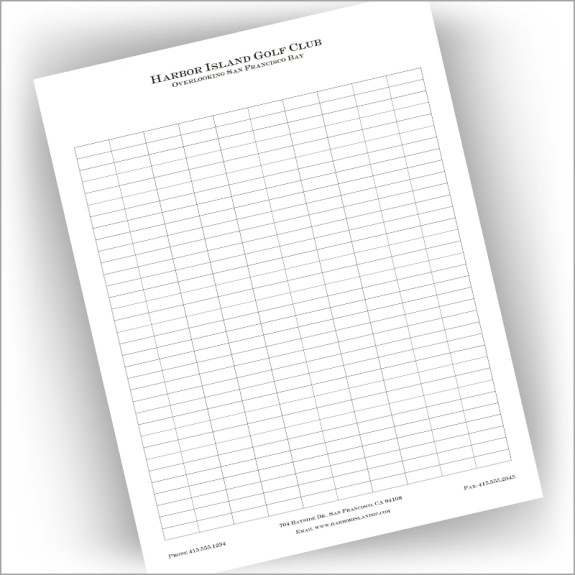 Custom Memo Pads - Grid Memo Pad