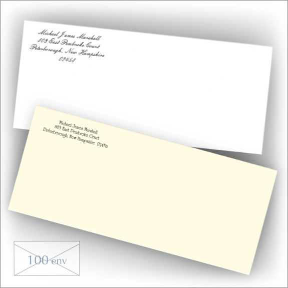 Vellum Typewriter Envelope