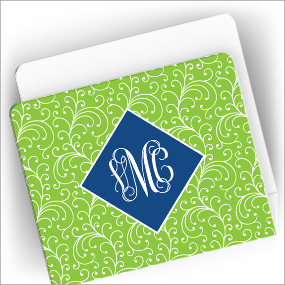 Decorative Acrylic Holder - 14-Lime Vine