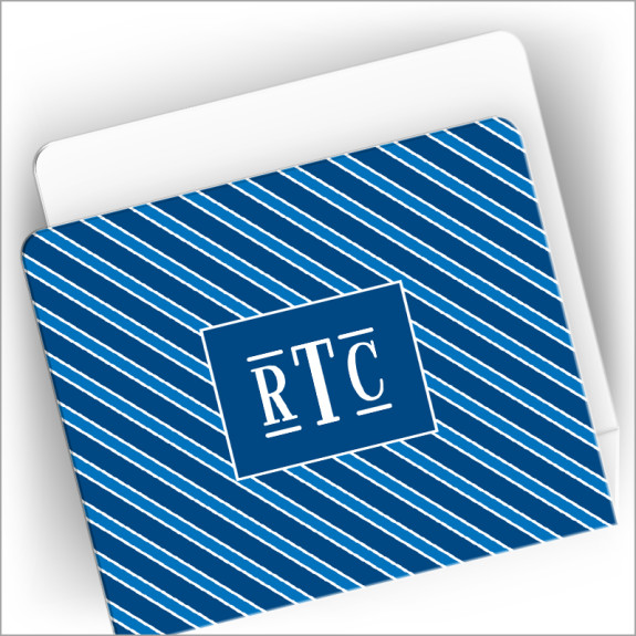 Decorative Acrylic Holder - 07-Blue Stripe