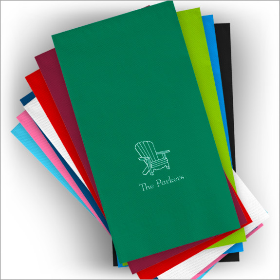 DYO Color Guest Towel Napkins - Foil Stamped